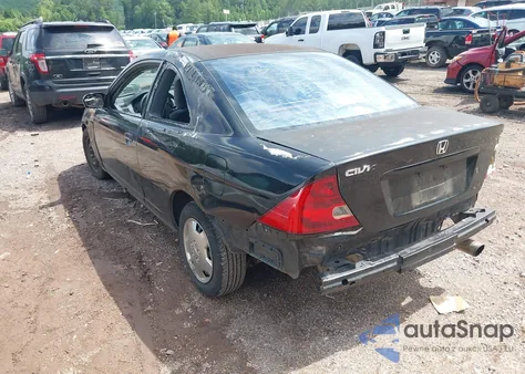 2001 Honda Civic Lx z USA, uszkodzony, nr VIN 1HGEM22591L006802